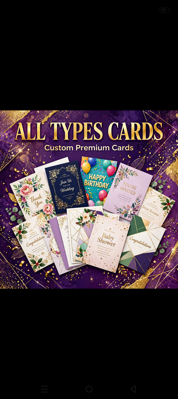 Premium cards All type 