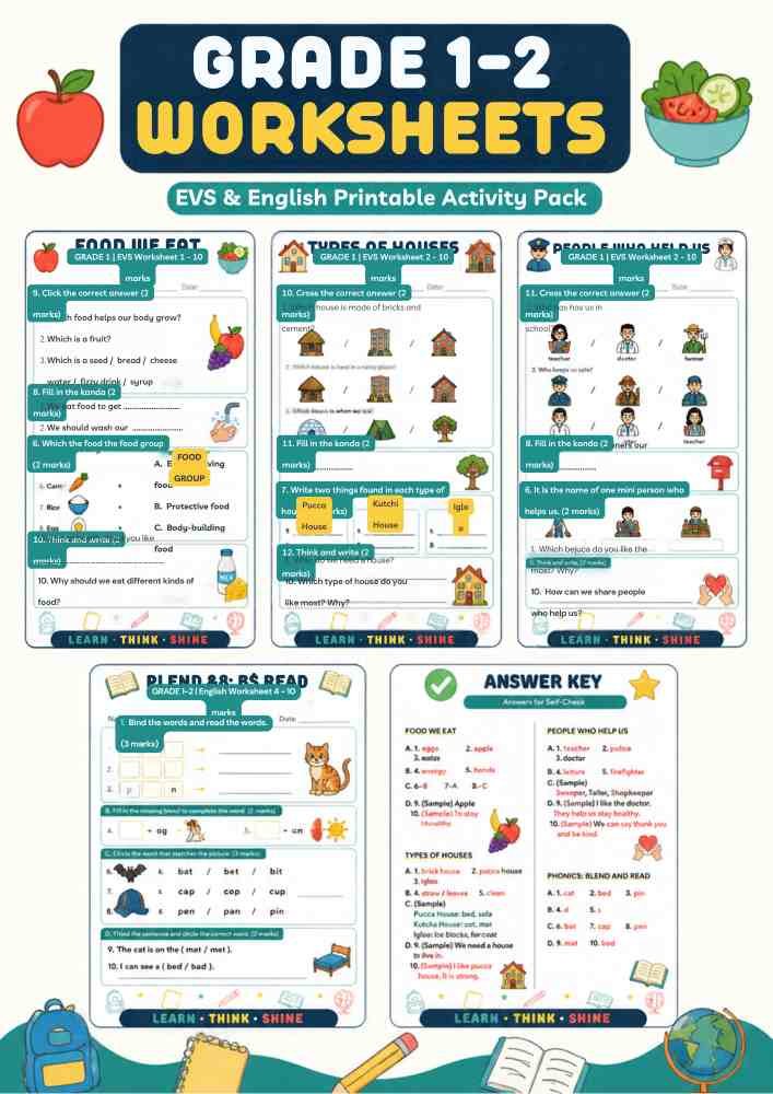 Learning Worksheets 