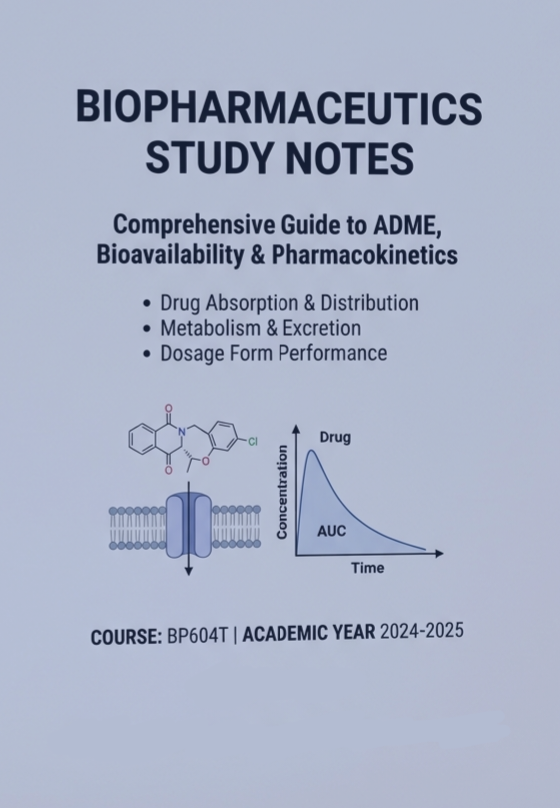 Introduction to Biopharmaceutics